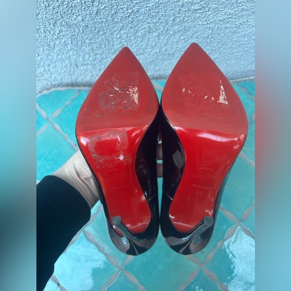 Christian Louboutin Pigalle Follies 100MM Pumps Black Patent - Picture 11 of 16